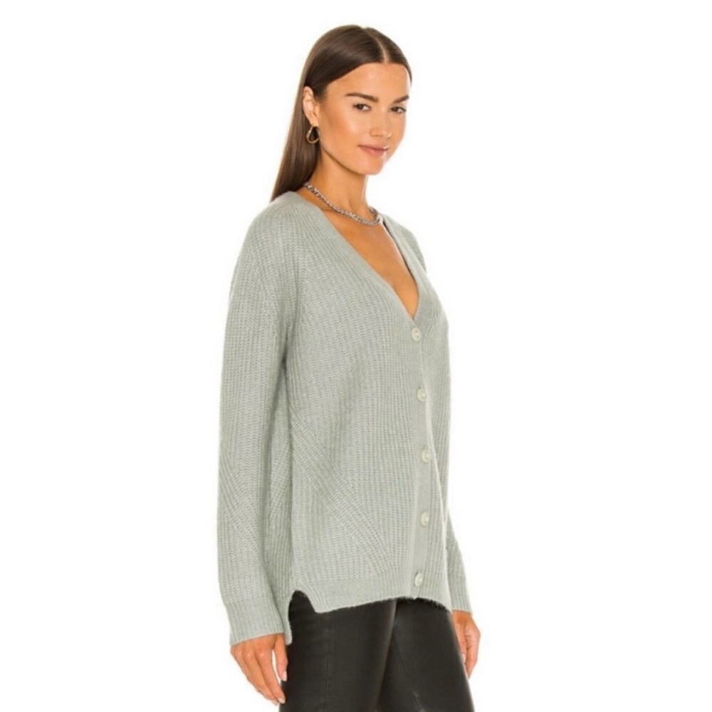 Gorgeous ALL Saints Leanne Wool and Alpaca blend Sage green cardigan S